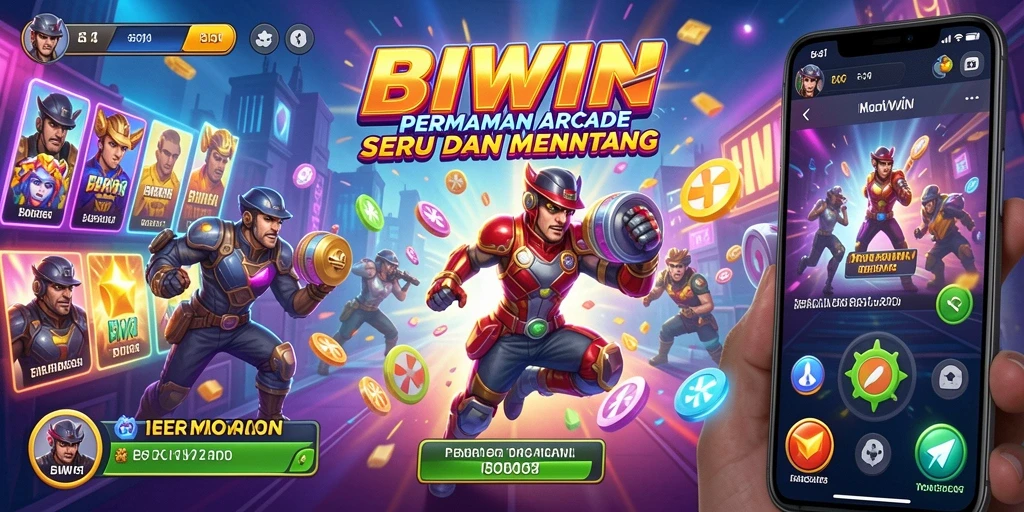 Tampilan gameplay seru dan mengasyikkan dari BIWIN.