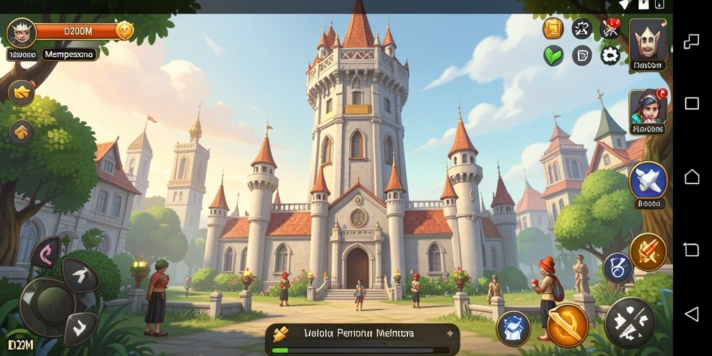 Tampilan gameplay D200M yang mendebarkan dalam Tower Defense.