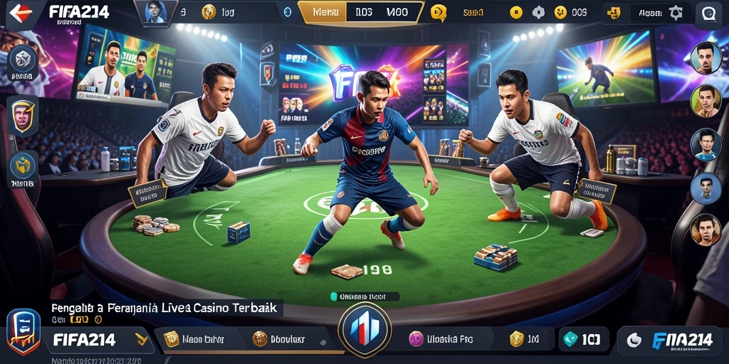 Tampilan gameplay Live Casino FIFA234 yang menawan dan interaktif.