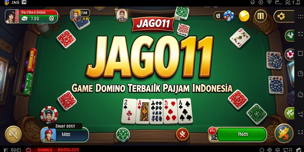 Screenshot gameplay <strong>JAGO11</strong> menunjukkan suasana seru saat bermain Domino.