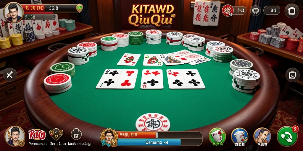 Tampilan menarik dari gameplay seru QiuQiu.