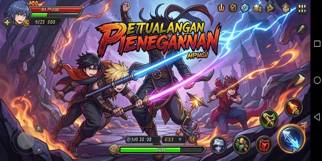 Tampilan gameplay di MPO08 dengan karakter Anime yang menawan.