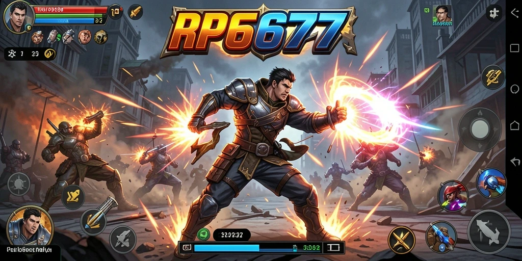 Screenshot RP6677 menampilkan aksi pertarungan yang menegangkan dan mendebarkan.