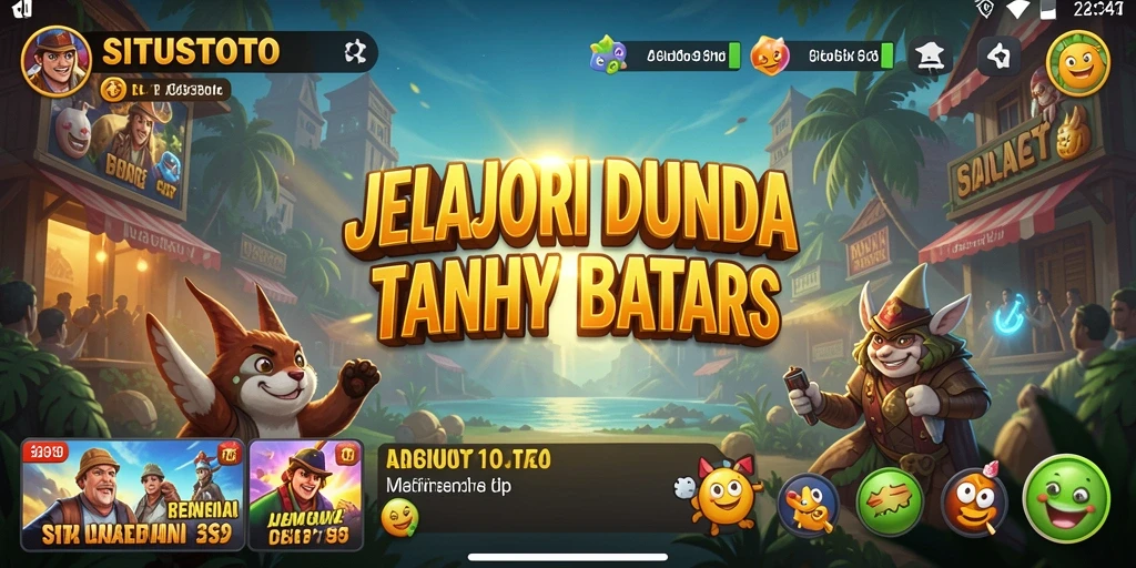 Screenshot gameplay <strong>SITUSTOTO</strong> menampilkan petualangan di dunia terbuka yang luas.