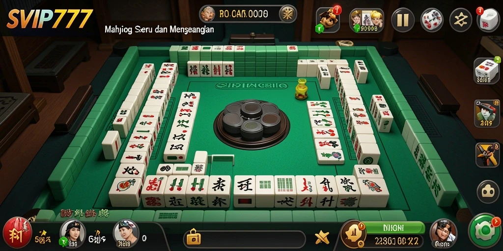 Tangkapan layar SVIP777 menampilkan permainan Mahjong yang seru dan menarik.