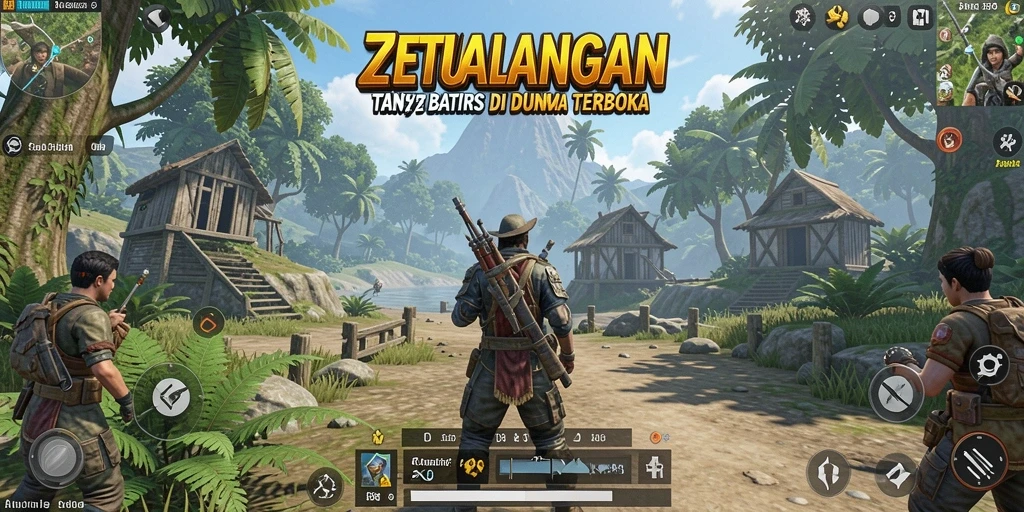 Screenshot gameplay ZK988 menunjukkan petualangan seru di dunia terbuka.